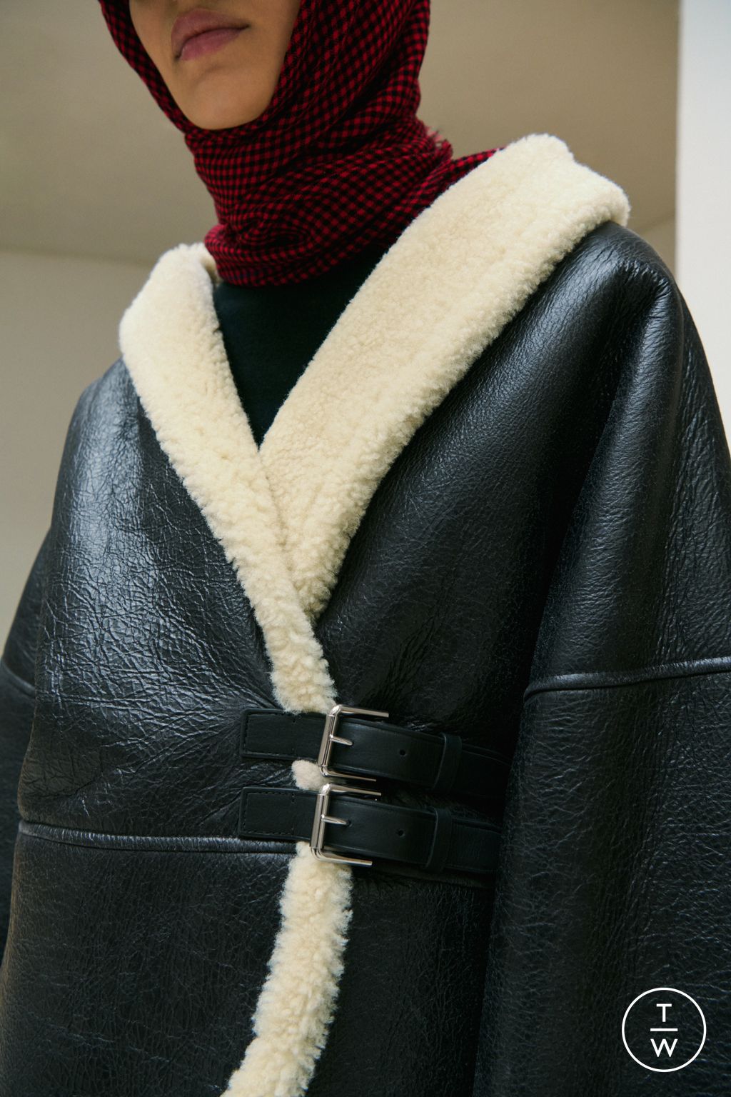 Fashion Week New York Fall/Winter 2026 look 19 from the Polo Ralph Lauren collection womenswear accessories