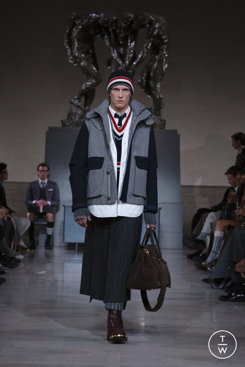Fashion Week New York Fall/Winter 2026 look 28 de la collection Thom Browne womenswear