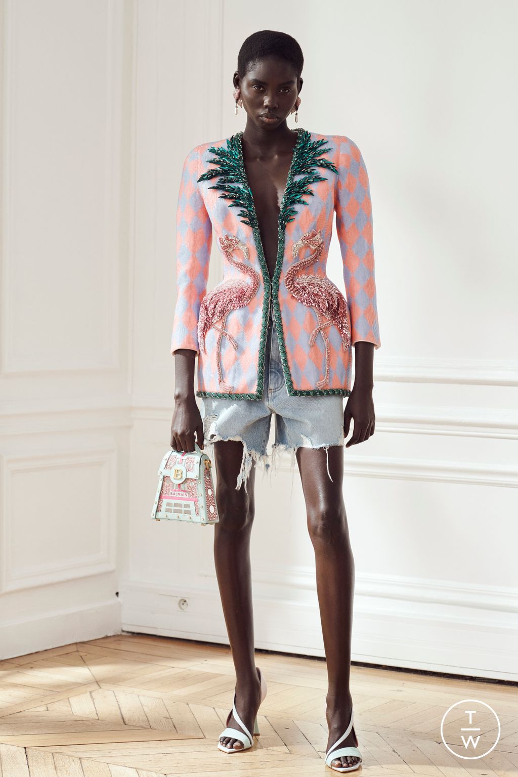 Fashion Week Paris Pre-Fall 2024 look 28 de la collection Balmain womenswear