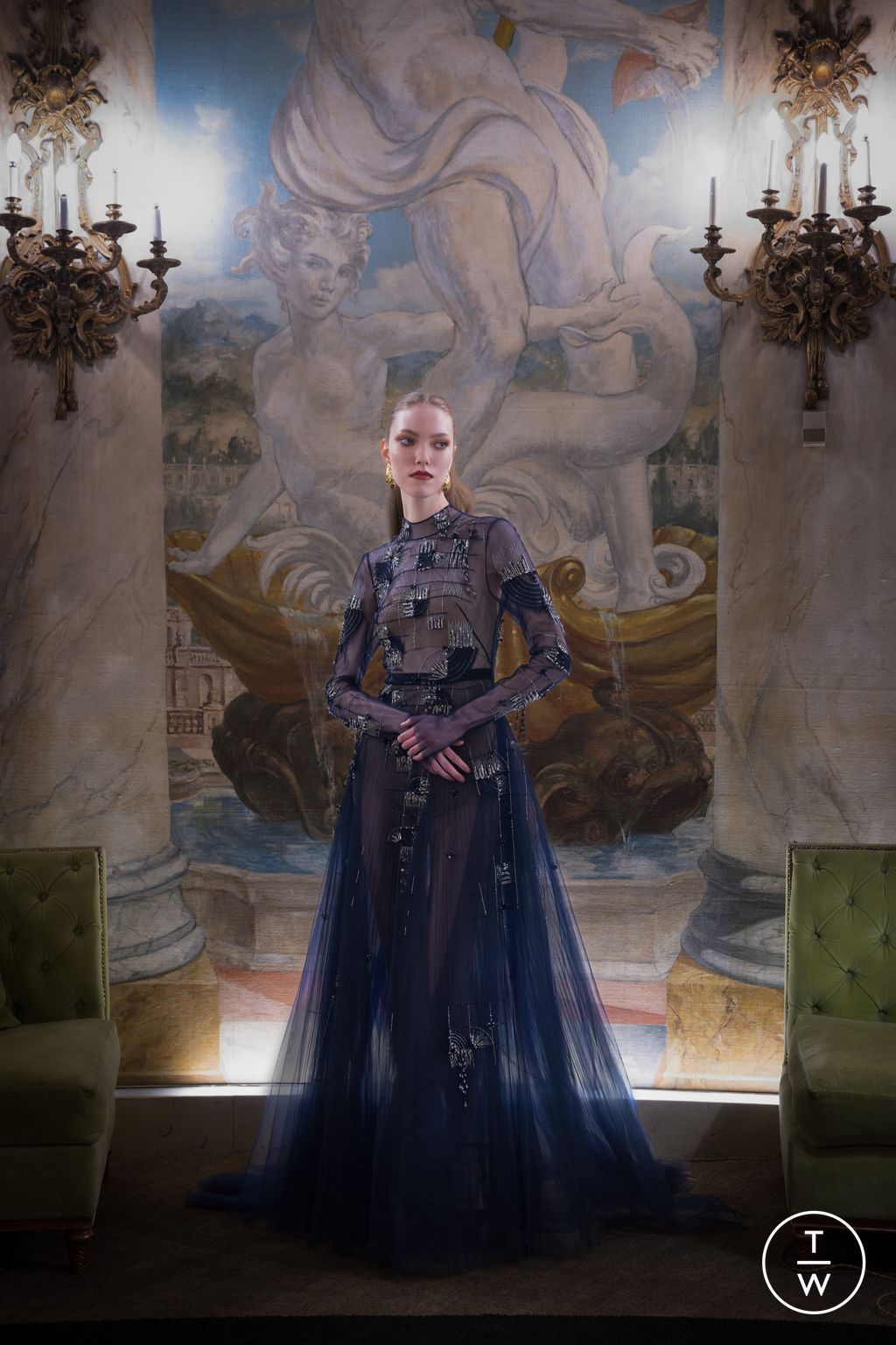Fashion Week New York Resort 2026 look 28 from the Bibhu Mohapatra collection womenswear