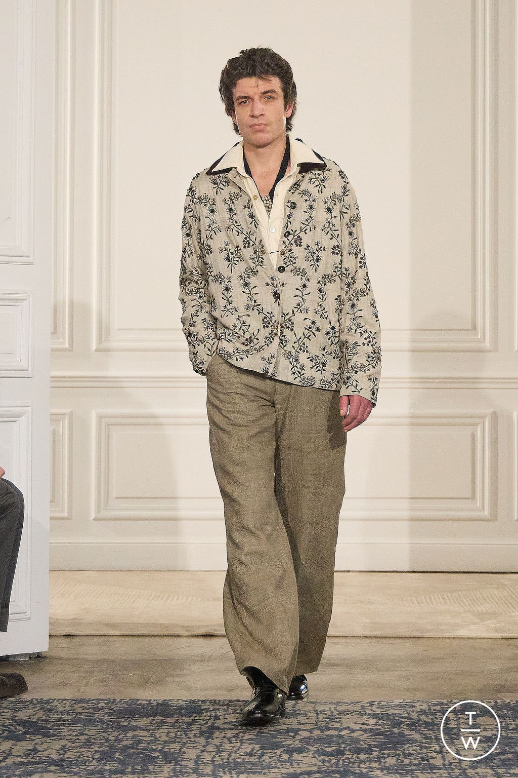 Fashion Week Paris Fall/Winter 2026 look 28 from the Kartik Research collection menswear