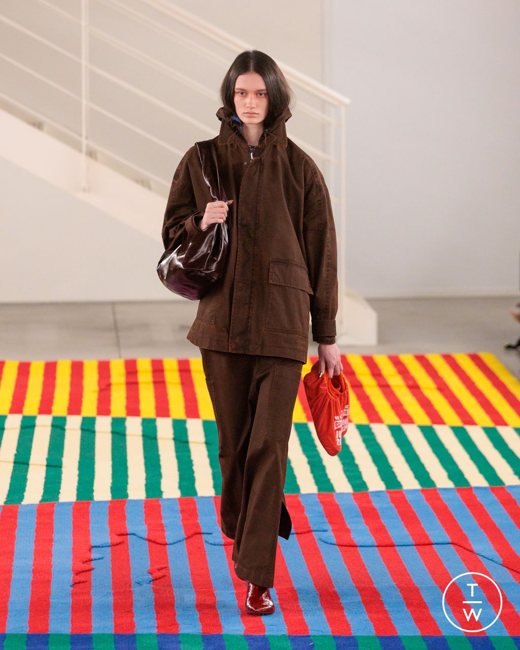 Fashion Week Milan Fall/Winter 2024 look 28 from the Sunnei collection 女装