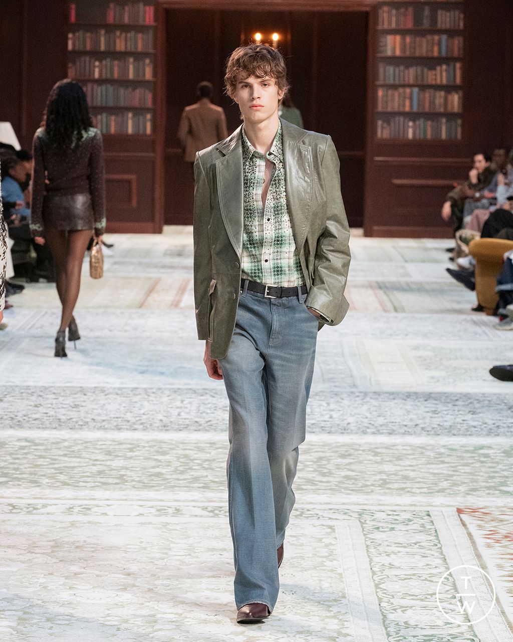 Fashion Week Paris Fall/Winter 2026 look 29 from the Amiri collection menswear