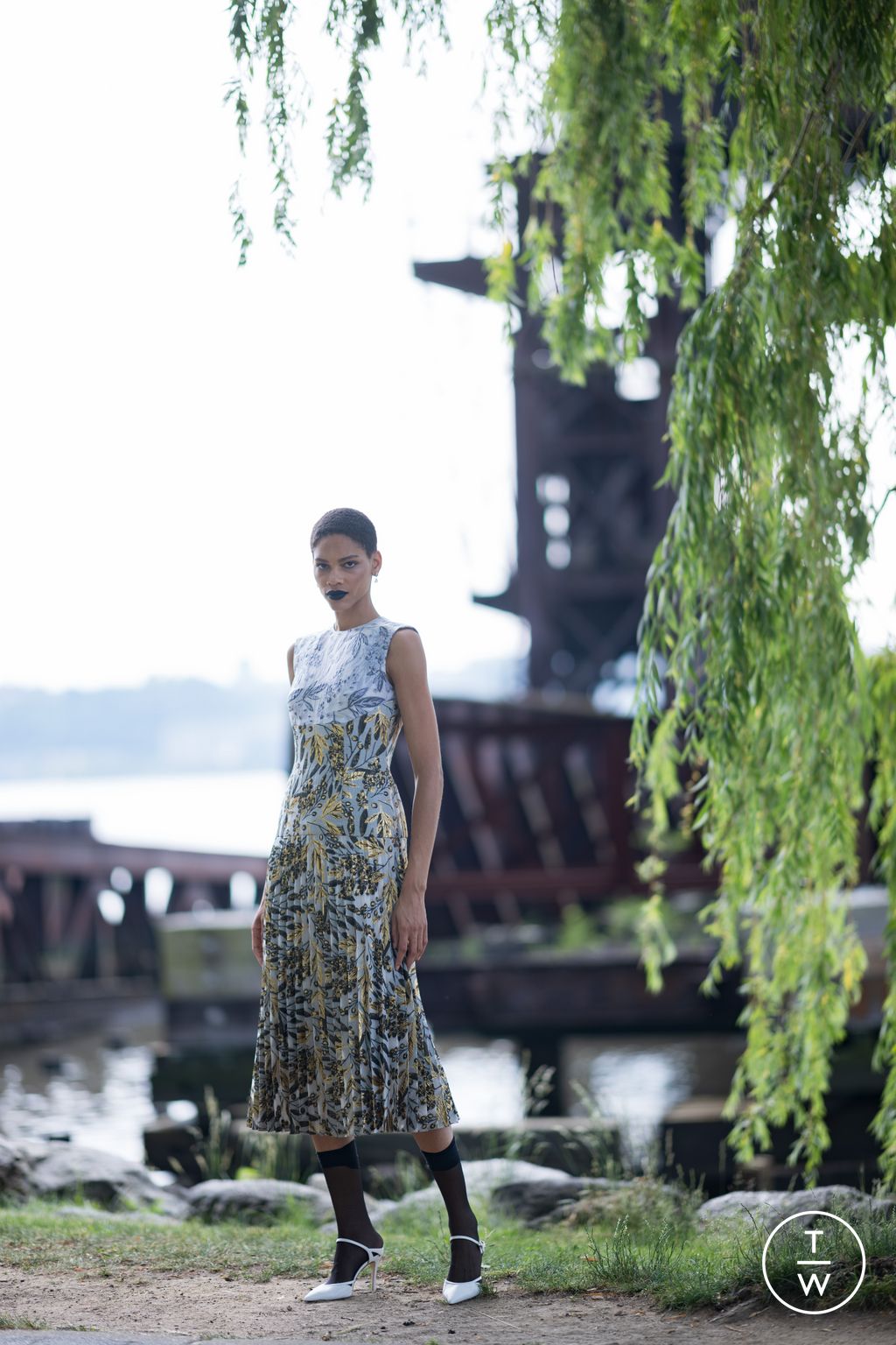 Fashion Week New York Resort 2025 look 2 from the Bibhu Mohapatra collection womenswear