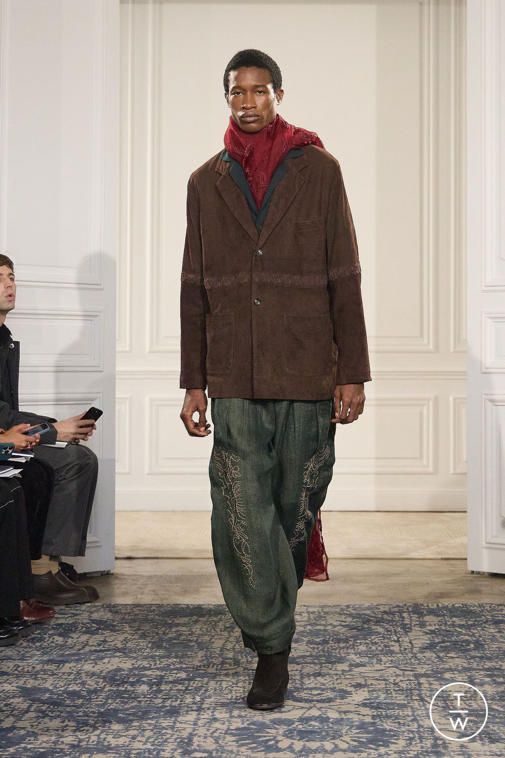 Fashion Week Paris Fall/Winter 2026 look 2 from the Kartik Research collection menswear