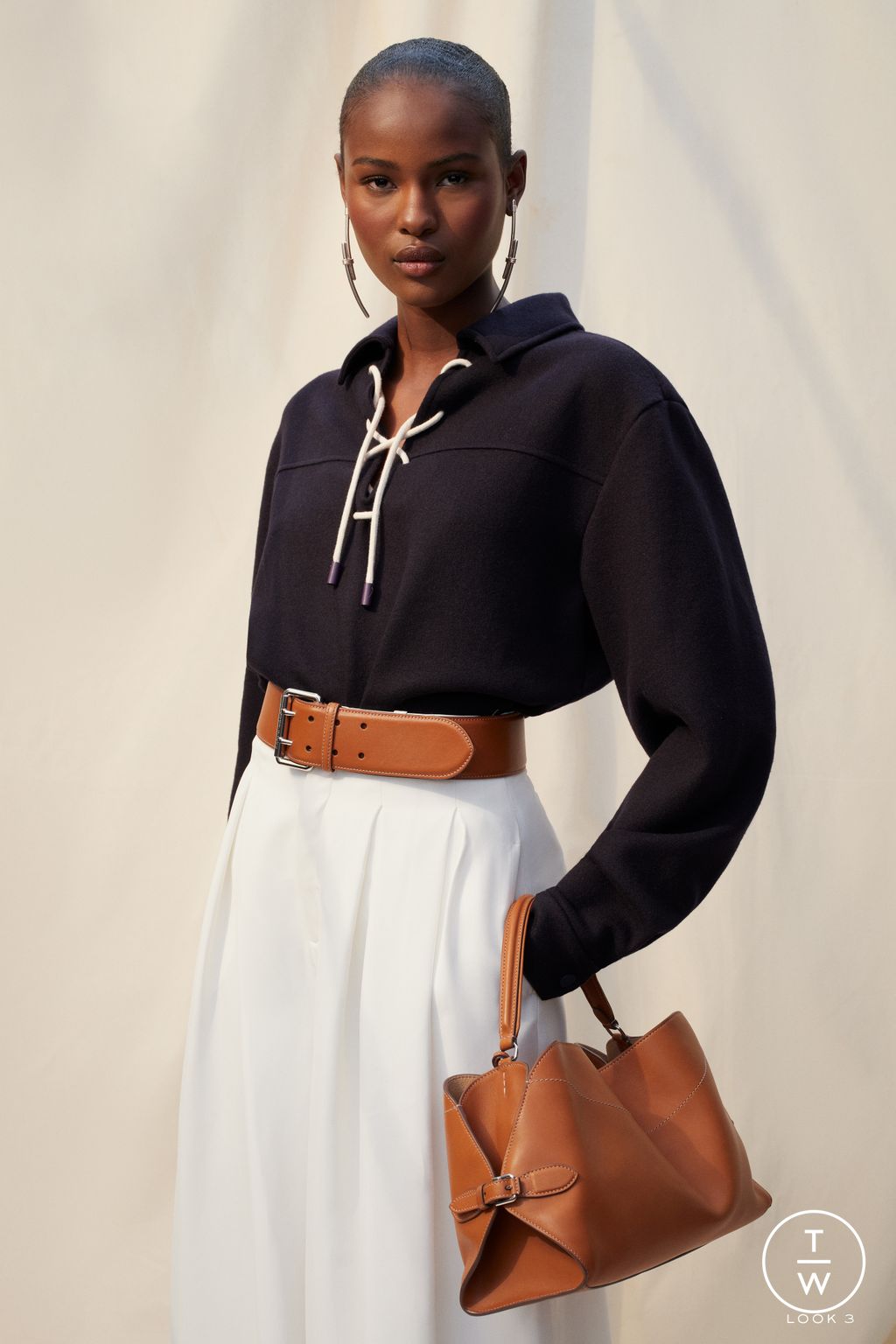 Fashion Week New York Resort 2026 look 3 from the Ralph Lauren collection womenswear