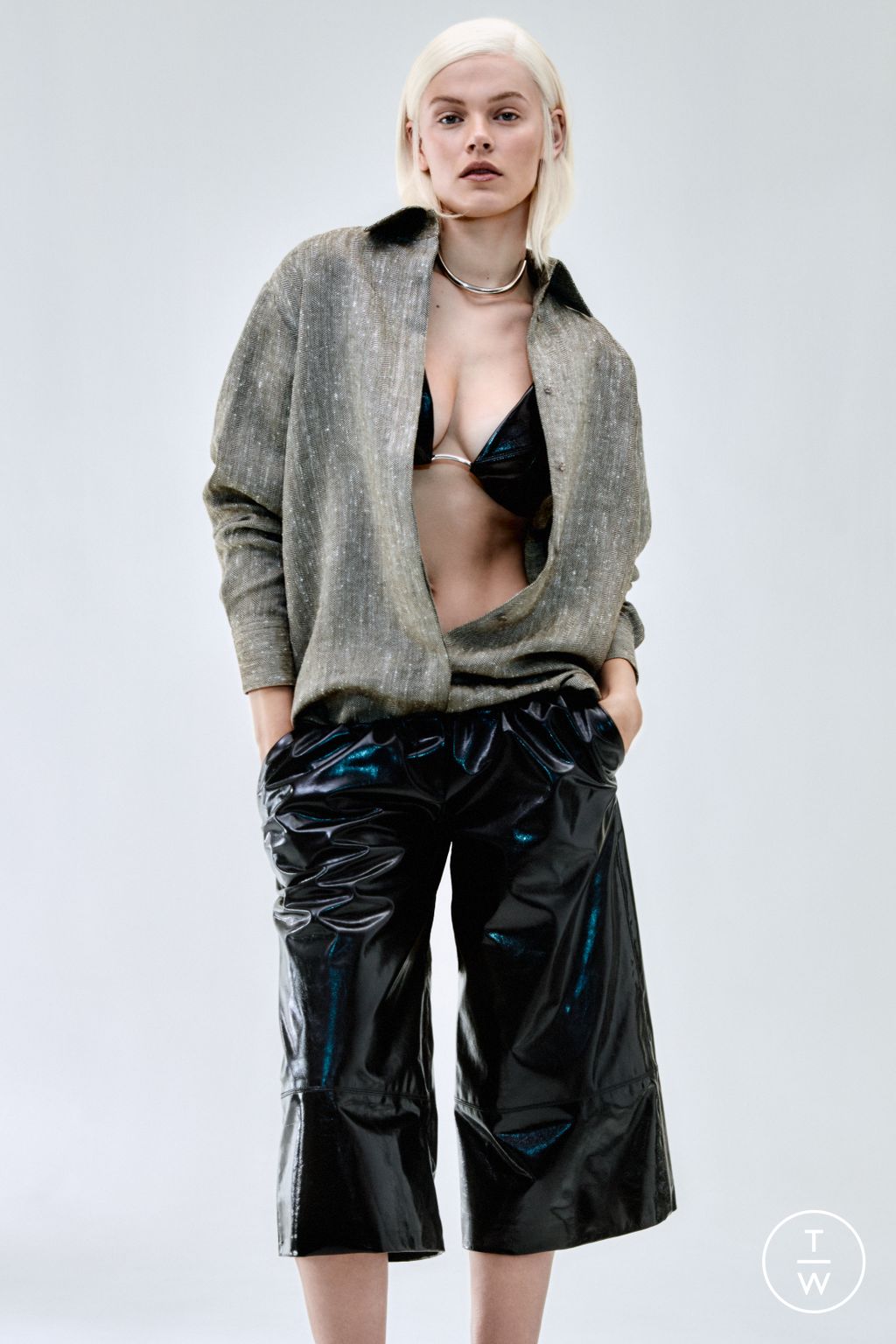 Fashion Week New York Resort 2024 look 3 de la collection Brandon Maxwell womenswear
