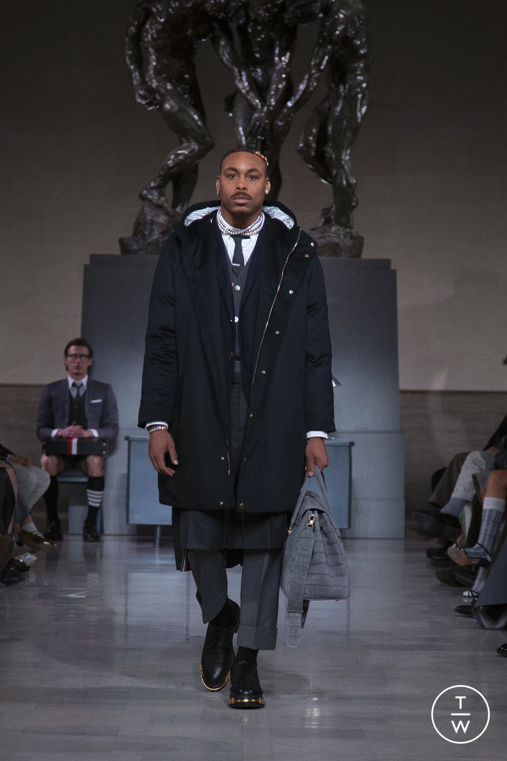 Fashion Week New York Fall/Winter 2026 look 30 de la collection Thom Browne womenswear