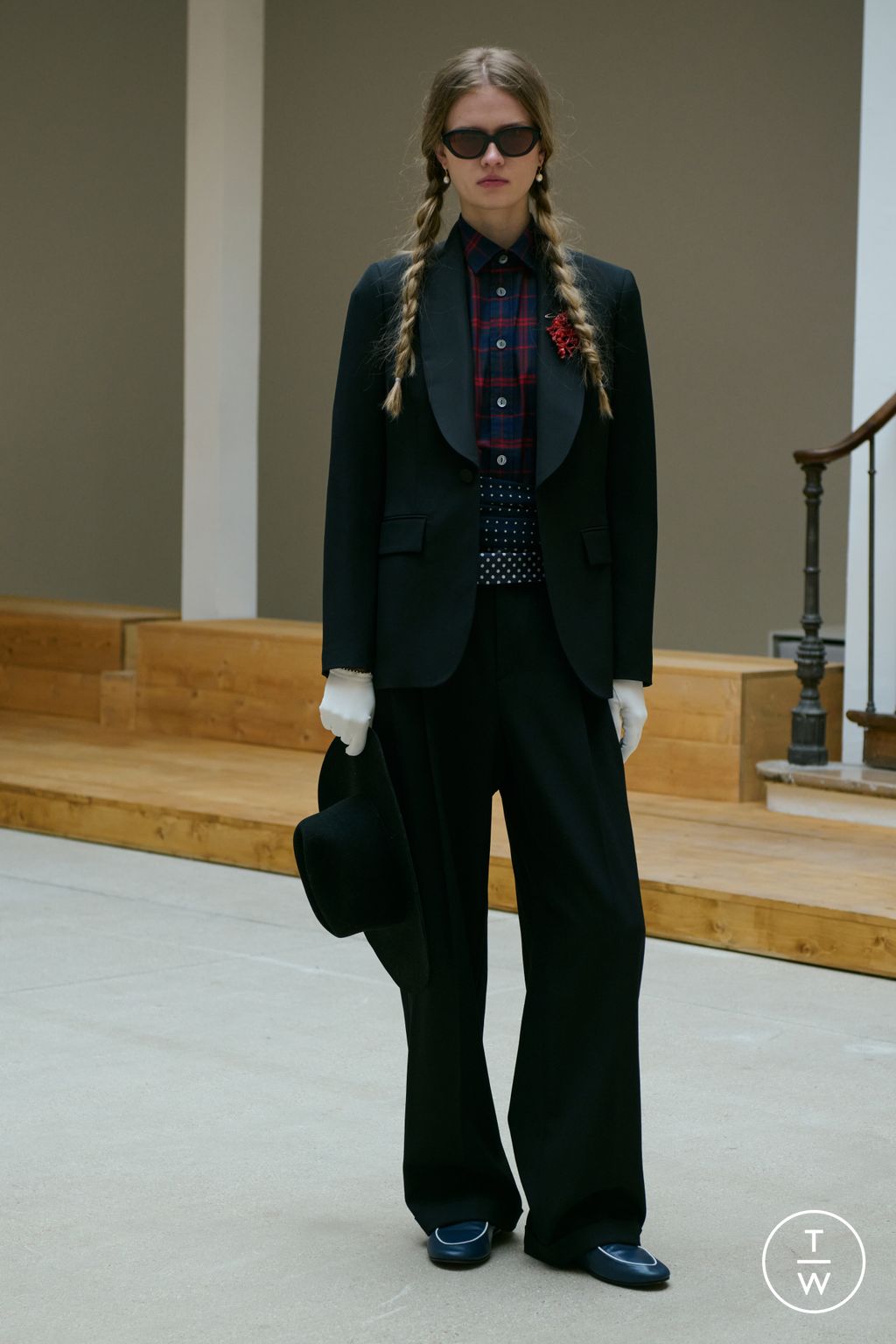 Fashion Week New York Fall/Winter 2026 look 30 from the Polo Ralph Lauren collection womenswear