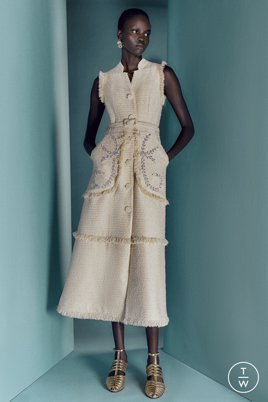 Fashion Week London Pre-Fall 2026 look 30 from the Huishan Zhang collection 女装