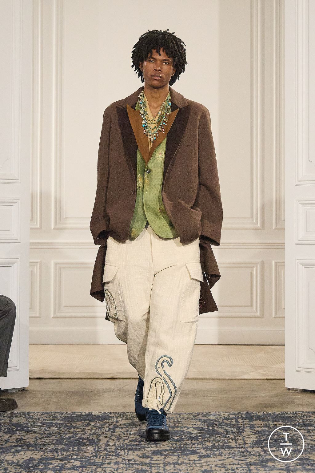 Fashion Week Paris Fall/Winter 2026 look 30 from the Kartik Research collection menswear
