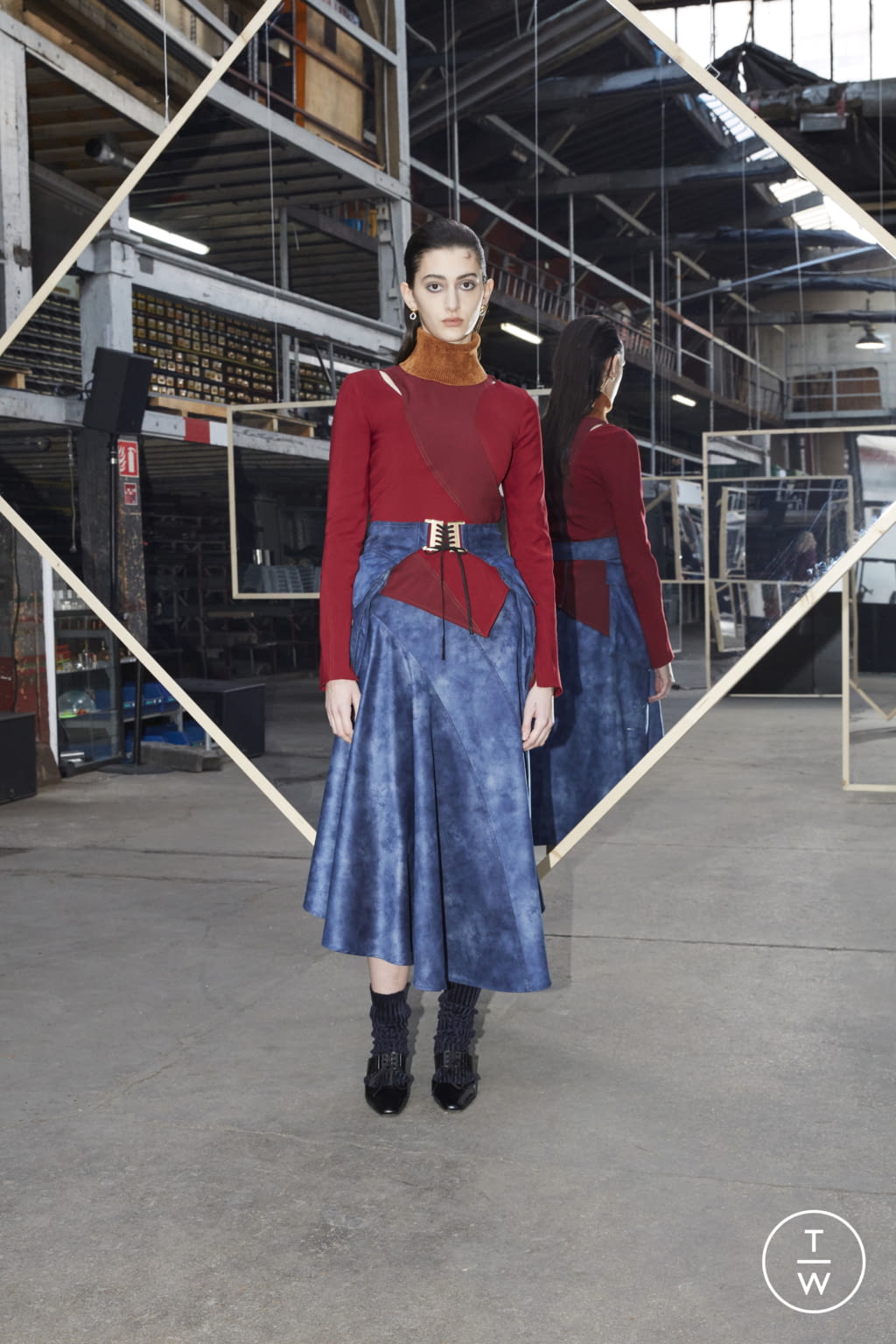Fashion Week Paris Fall/Winter 2020 look 31 de la collection Maison Kitsuné menswear