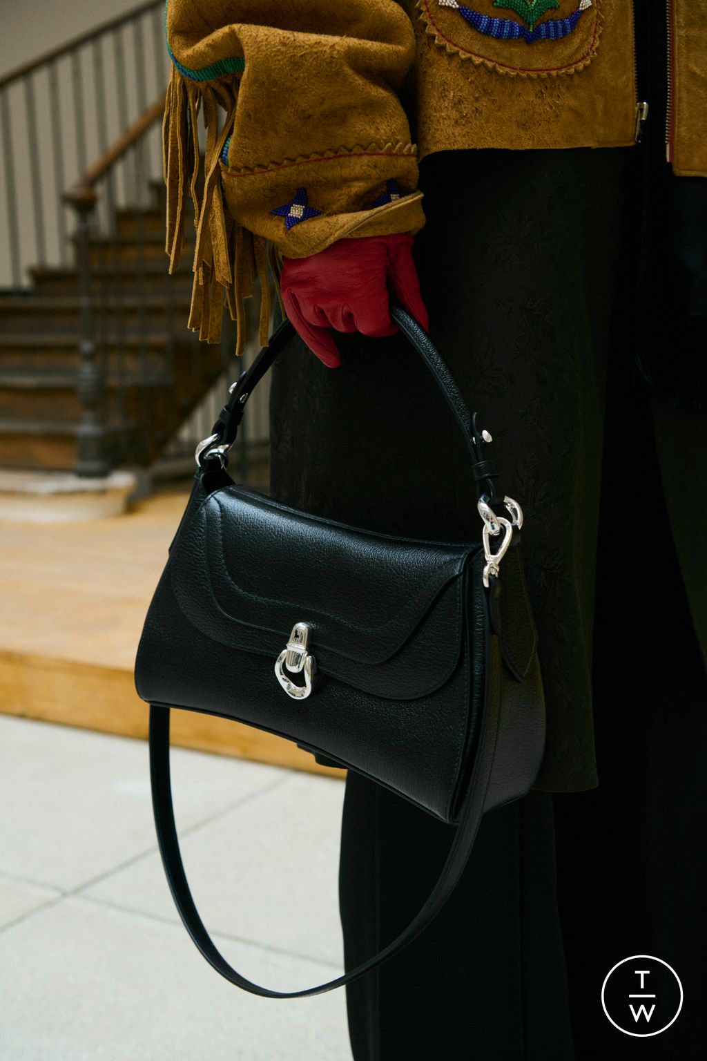 Fashion Week New York Fall/Winter 2026 look 22 from the Polo Ralph Lauren collection womenswear accessories