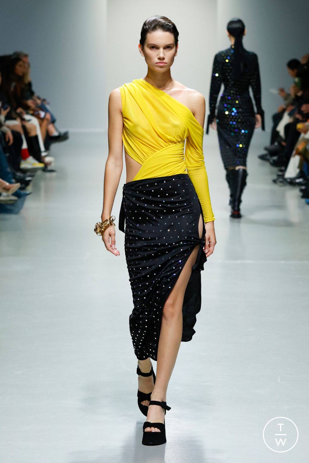 Fashion Week Paris Spring-Summer 2025 look 34 from the Atlein collection womenswear