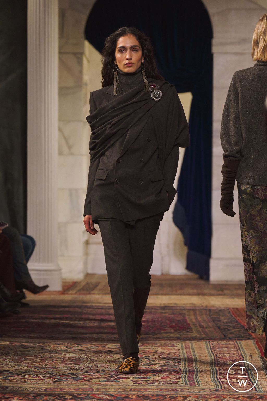 Fashion Week New York Fall/Winter 2026 look 35 from the Ralph Lauren collection 女装