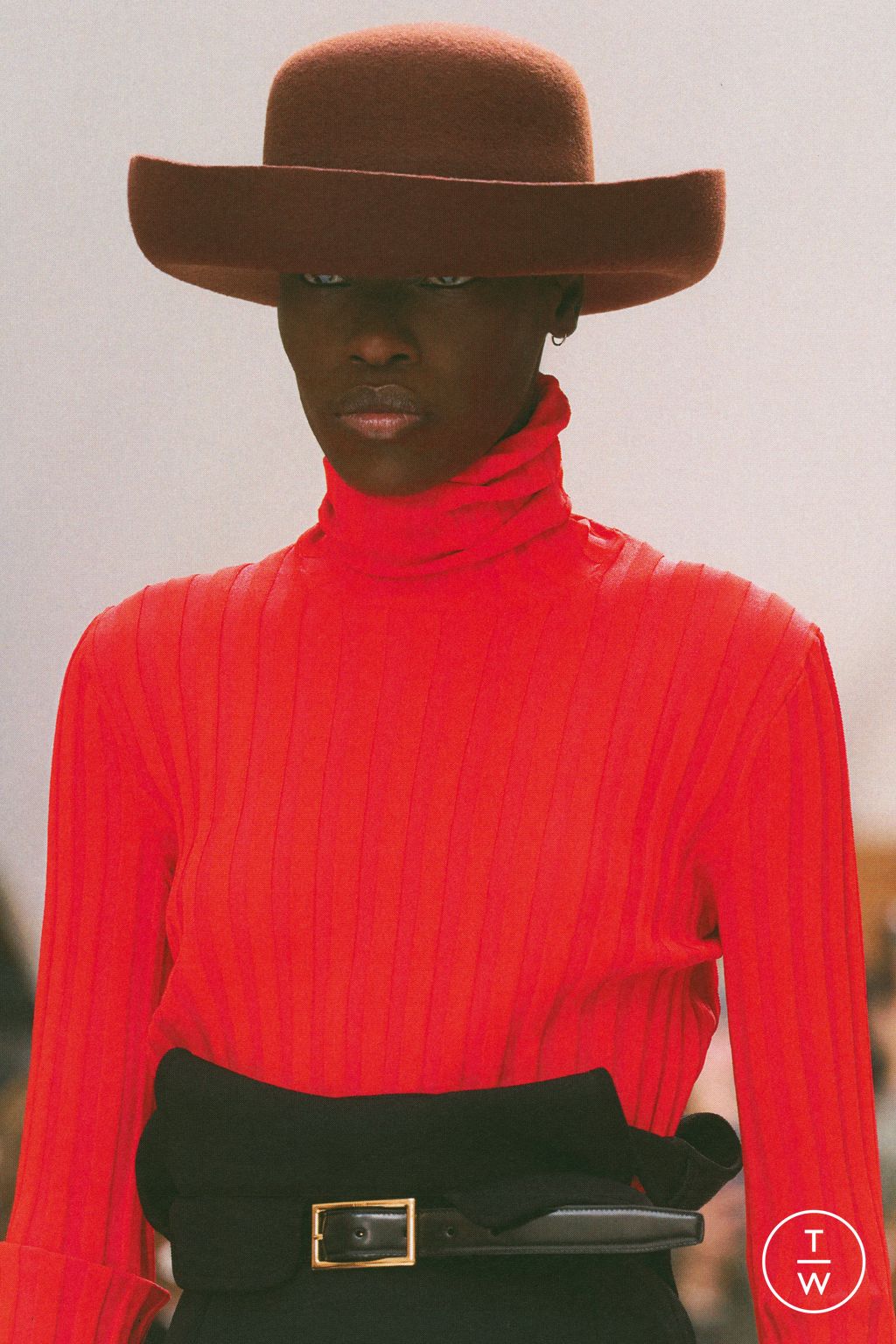 Fashion Week Paris Fall/Winter 2026 look 47 from the Celine collection womenswear accessories