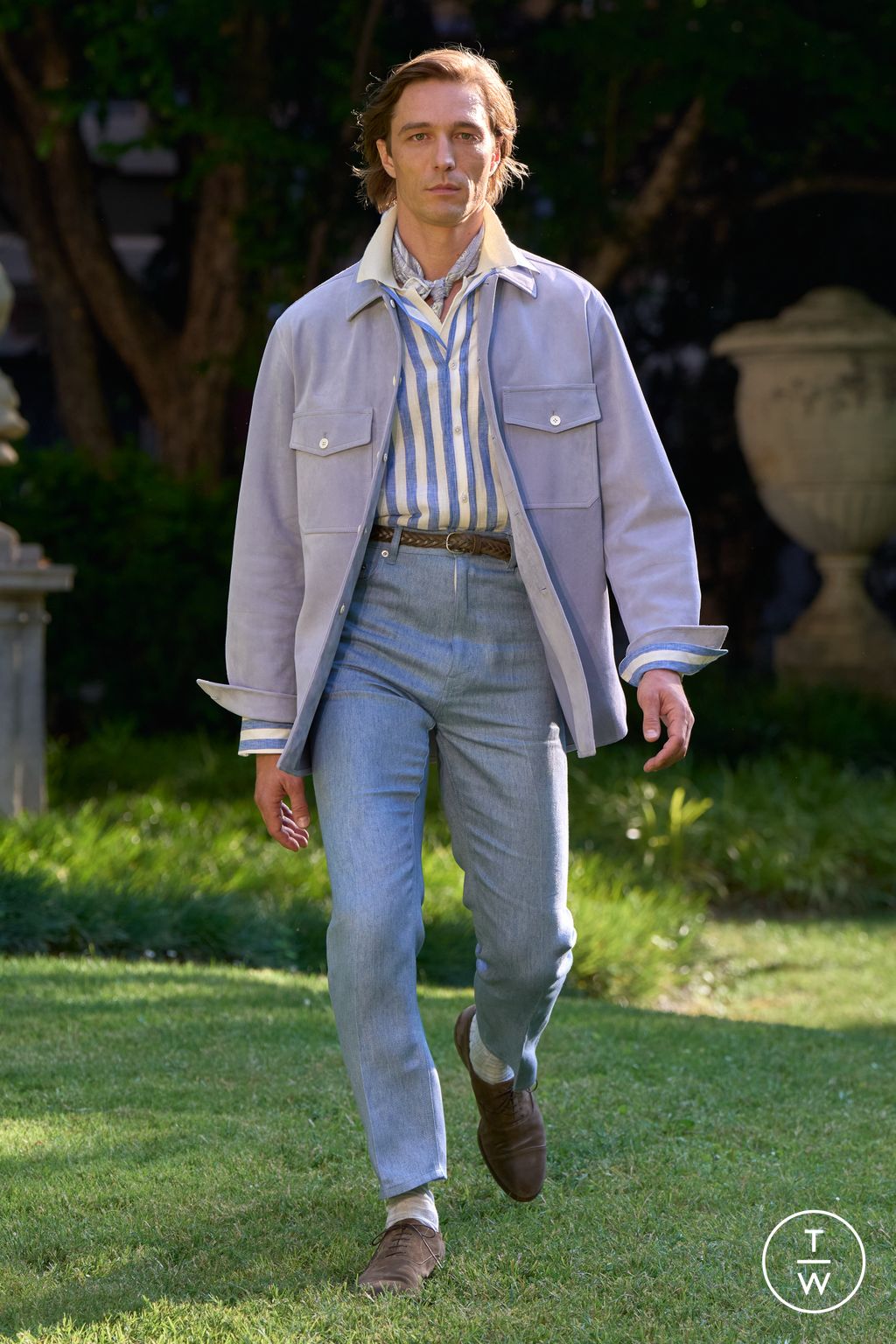Fashion Week Milan Spring/Summer 2026 look 36 from the Dunhill collection menswear