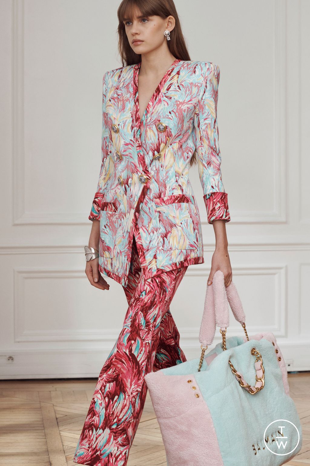 Fashion Week Paris Pre-Fall 2024 look 38 de la collection Balmain womenswear