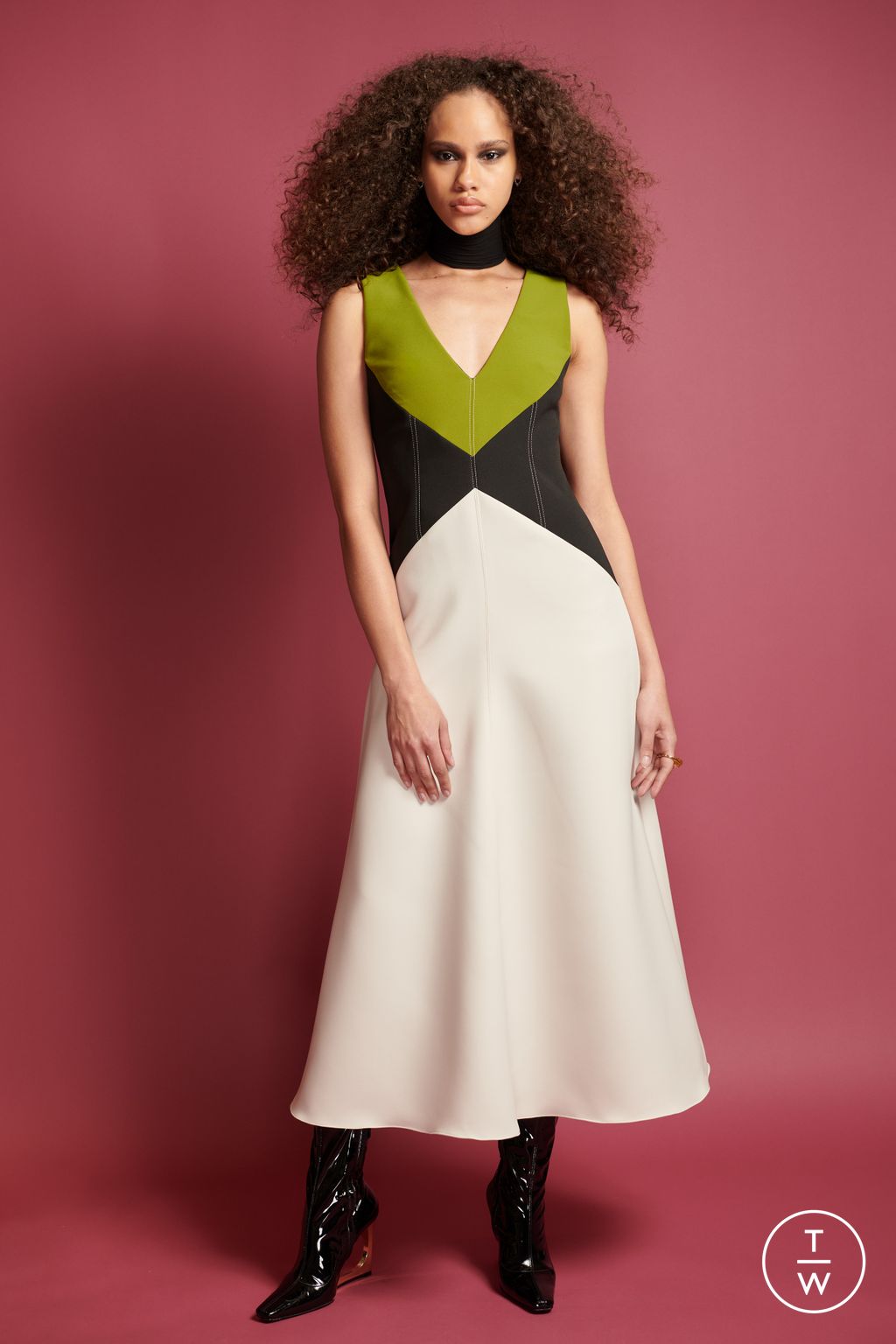Fashion Week New York Resort 2024 look 3 from the Bibhu Mohapatra collection womenswear