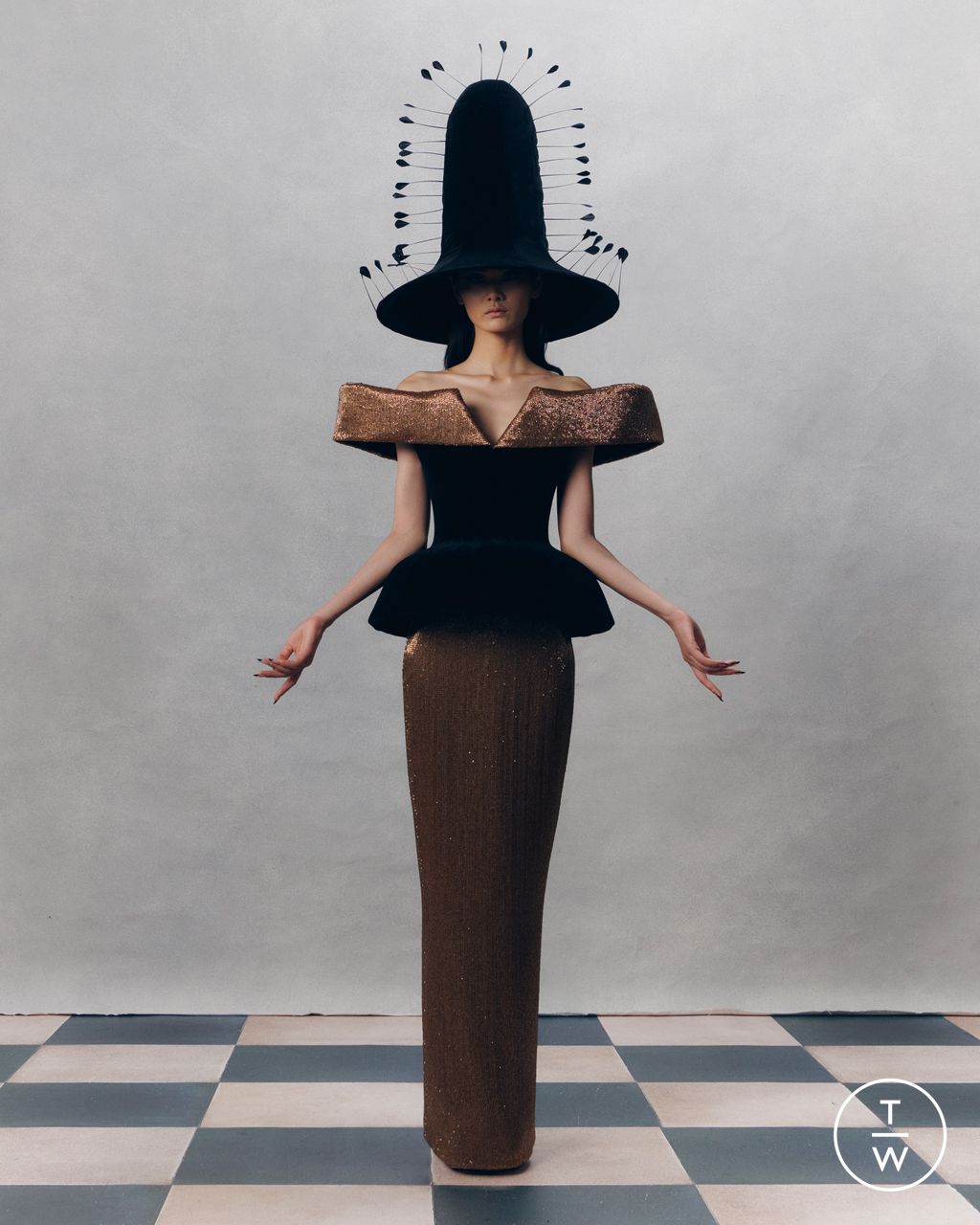 Fashion Week London Spring/Summer 2024 look 3 de la collection Harris Reed womenswear