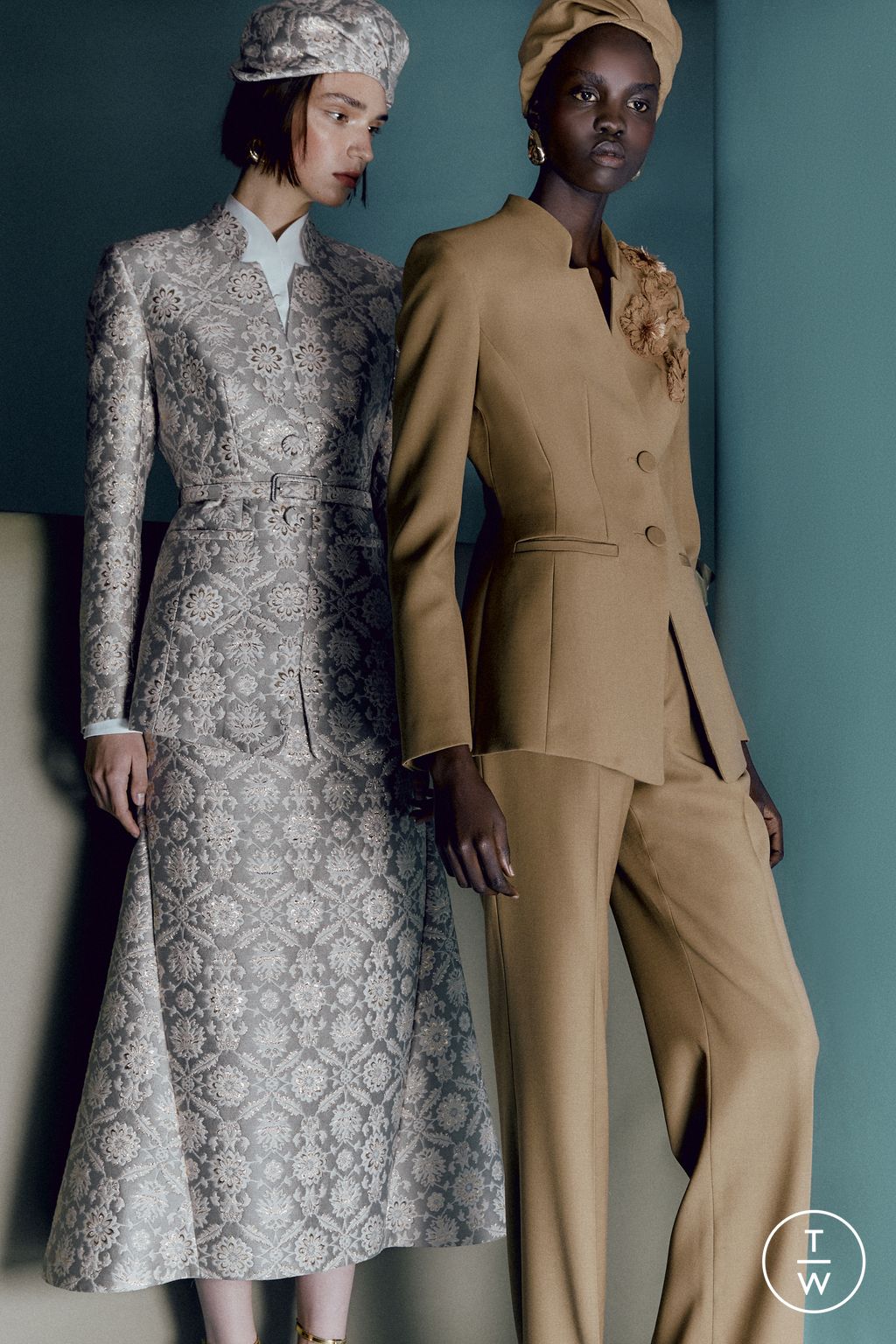 Fashion Week London Pre-Fall 2026 look 3 from the Huishan Zhang collection womenswear