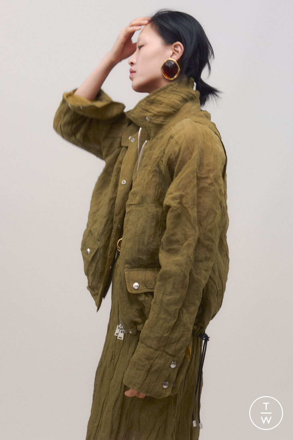 Fashion Week New York Pre-Fall 2025 look 4 from the Brandon Maxwell collection womenswear