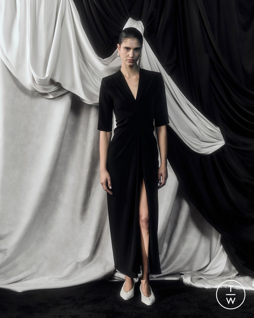 Fashion Week Paris Fall/Winter 2026 look 5 from the Loulou de Saison collection womenswear