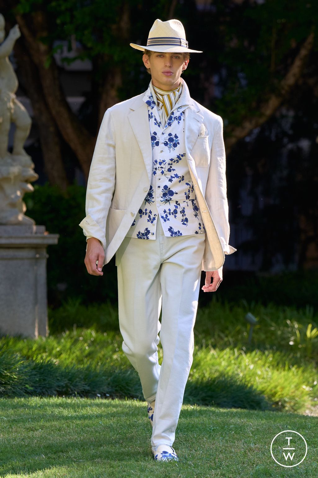 Fashion Week Milan Spring/Summer 2026 look 40 de la collection Dunhill menswear