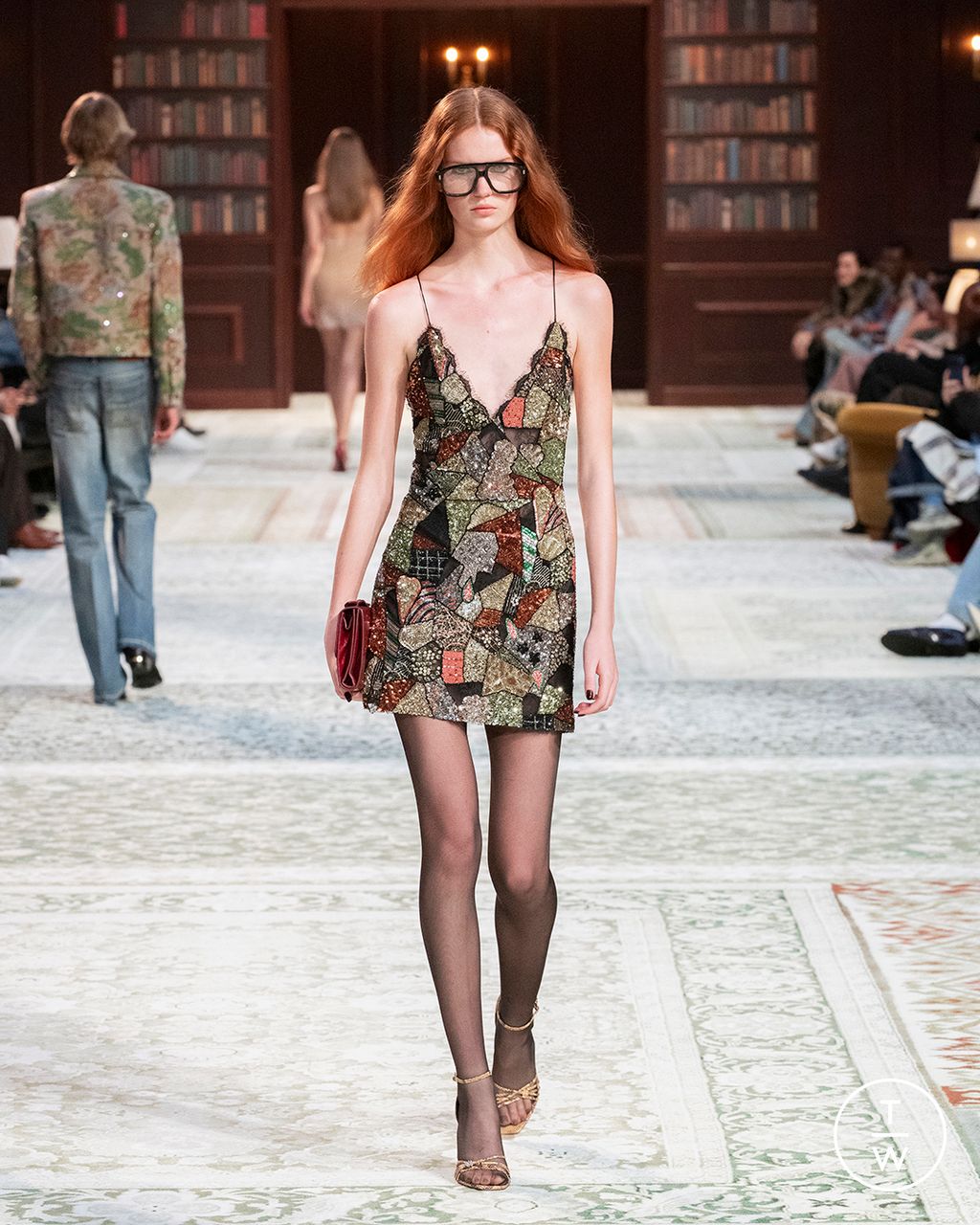 Fashion Week Paris Fall/Winter 2026 look 44 from the Amiri collection menswear