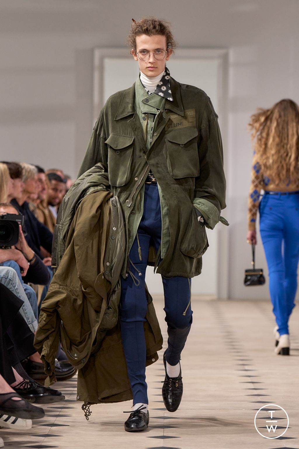 Fashion Week Paris Spring/Summer 2026 look 45 from the Celine collection menswear
