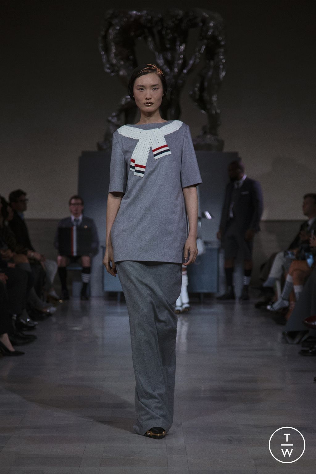 Fashion Week New York Fall/Winter 2026 look 45 de la collection Thom Browne womenswear