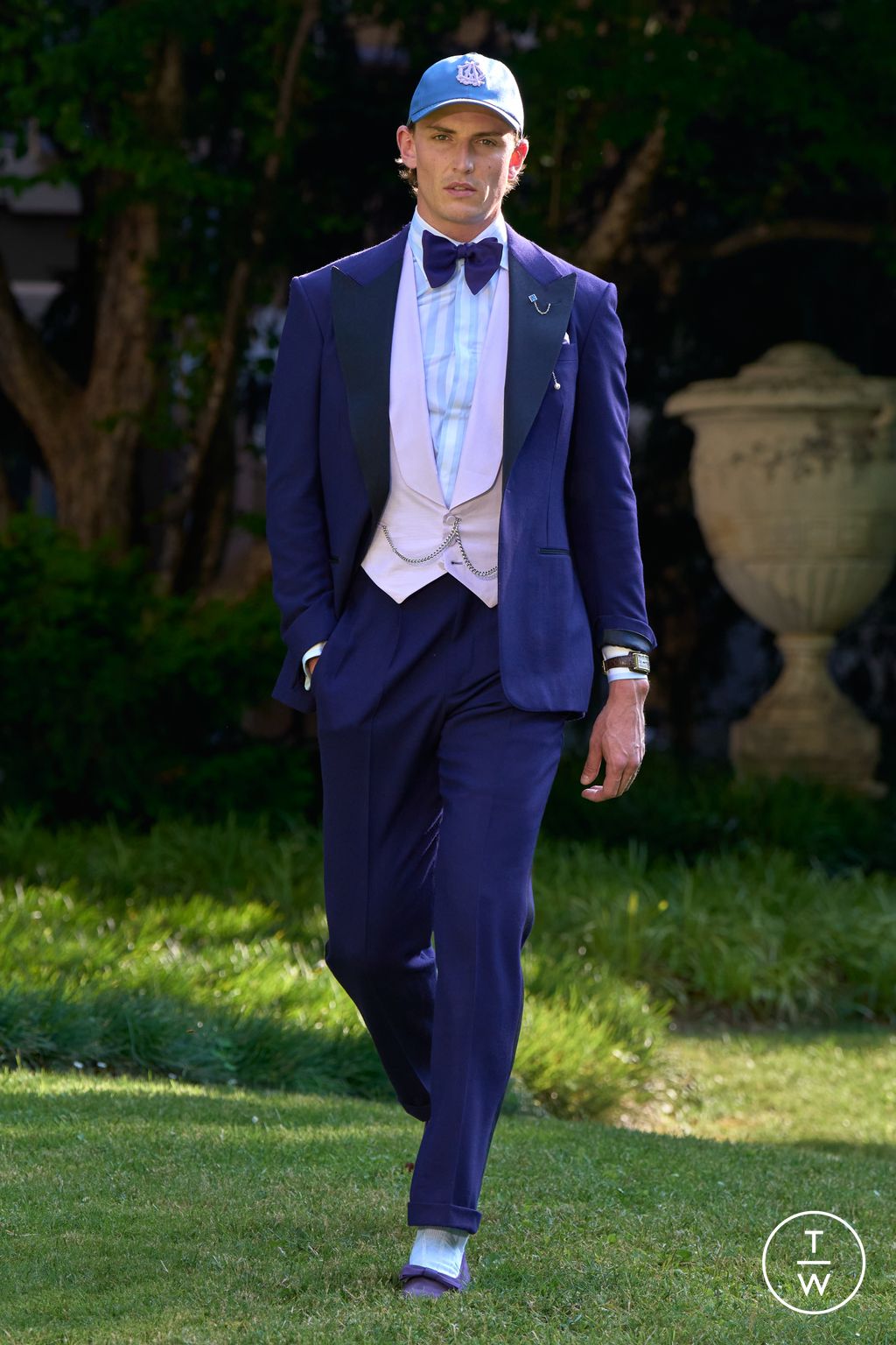 Fashion Week Milan Spring/Summer 2026 look 45 from the Dunhill collection menswear