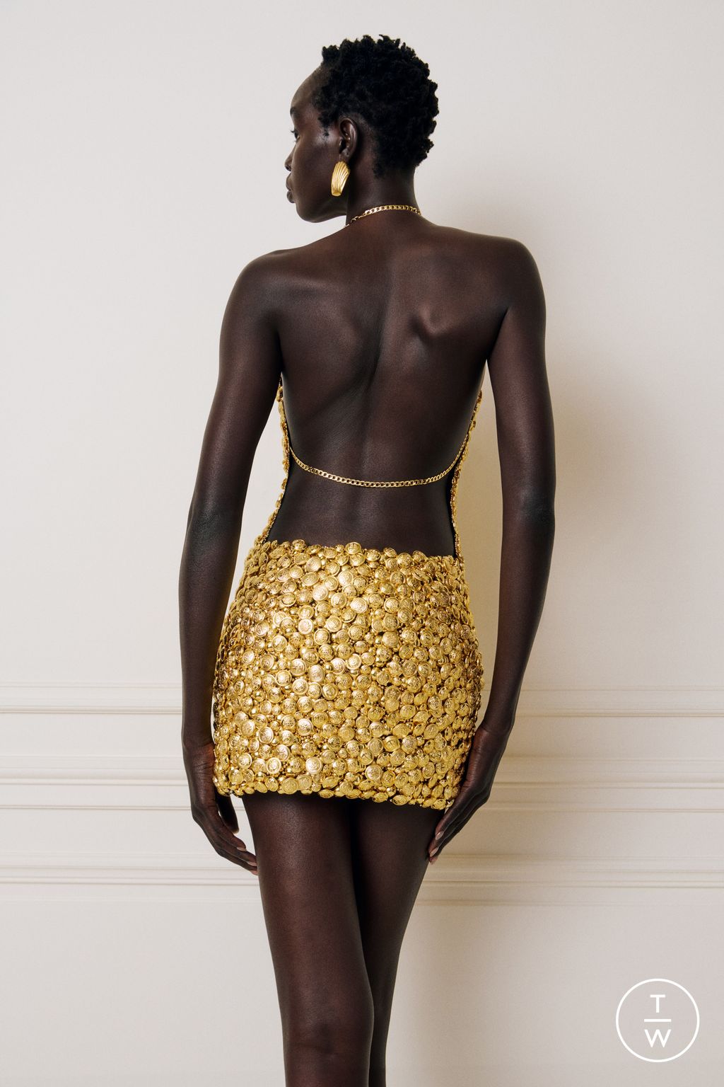 Fashion Week Paris Pre-Fall 2025 look 41 from the Balmain collection 女装