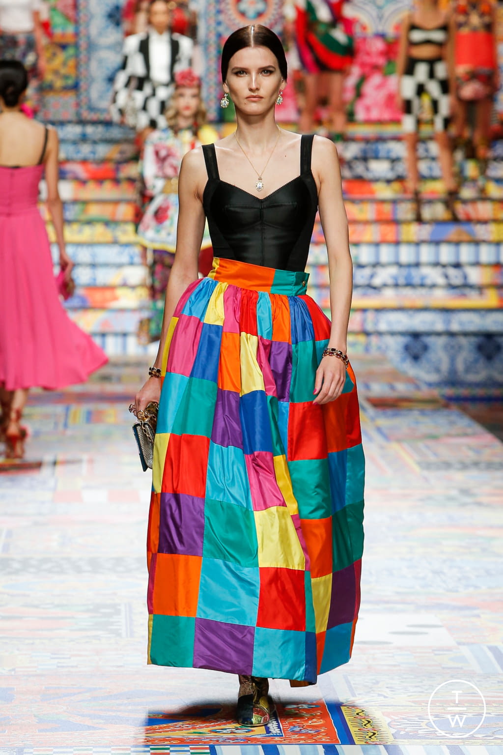 Fashion Week Milan Spring/Summer 2021 look 46 from the Dolce & Gabbana collection womenswear