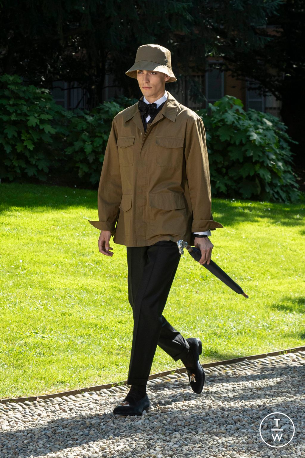 Fashion Week Milan Spring-Summer 2025 look 47 from the Dunhill collection 男装