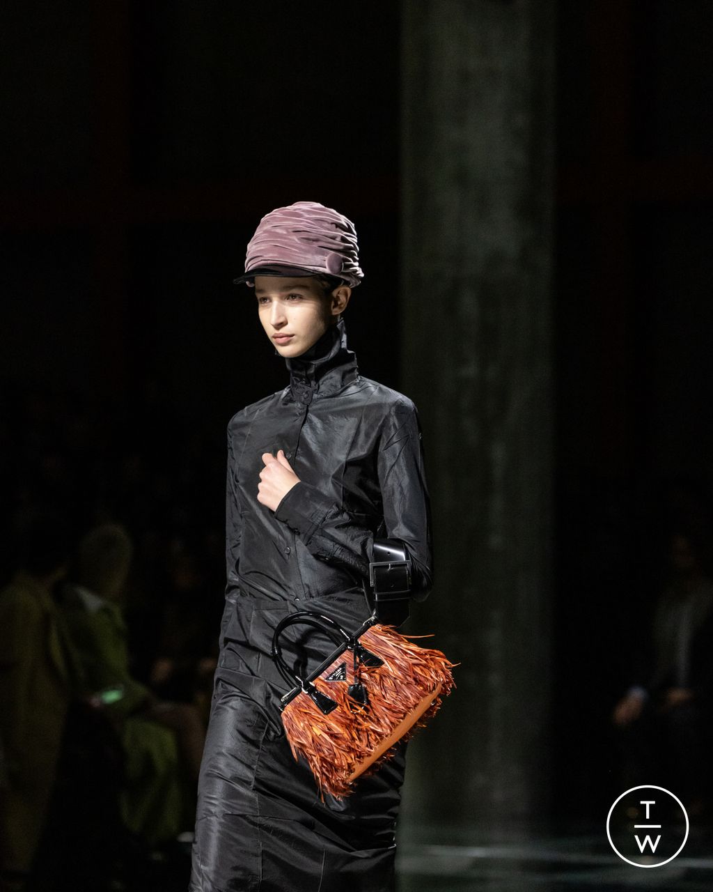 Fashion Week Milan Fall/Winter 2024 look 16 from the Prada collection womenswear accessories