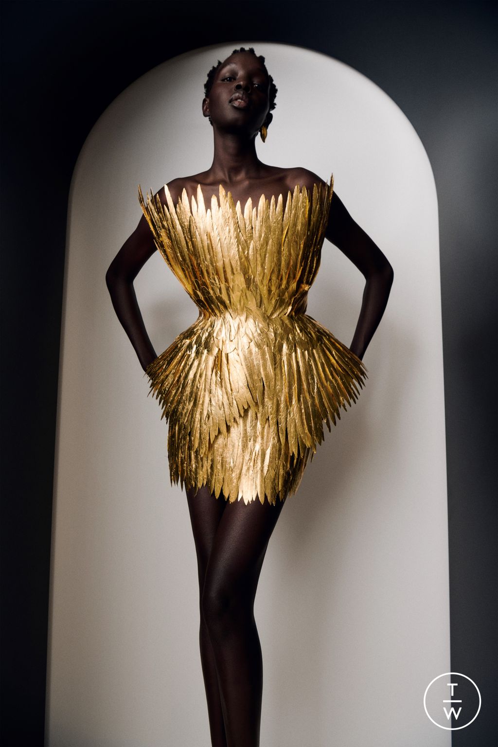 Fashion Week Paris Pre-Fall 2025 look 43 de la collection Balmain womenswear