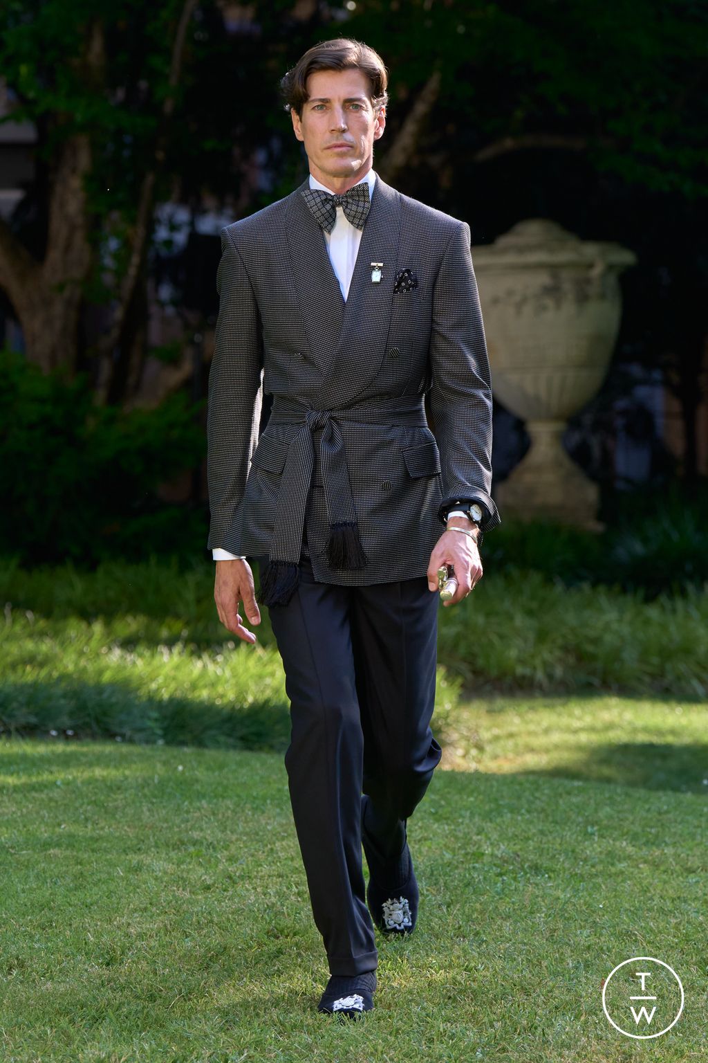 Fashion Week Milan Spring/Summer 2026 look 49 from the Dunhill collection menswear