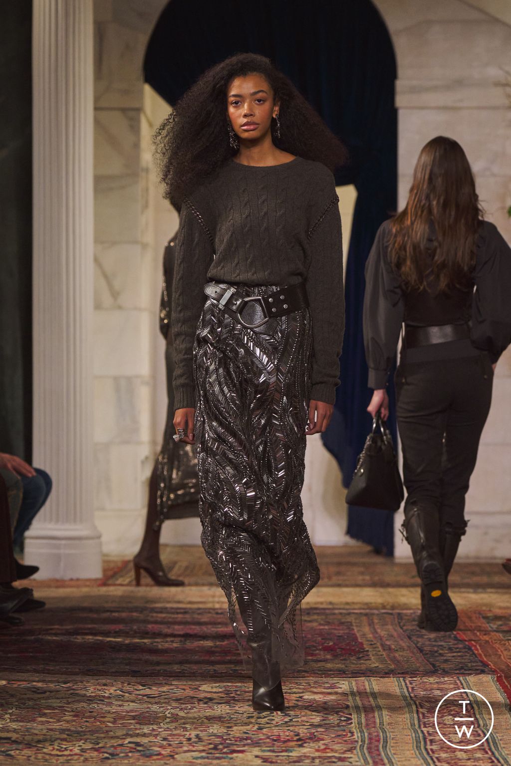 Fashion Week New York Fall/Winter 2026 look 49 from the Ralph Lauren collection 女装