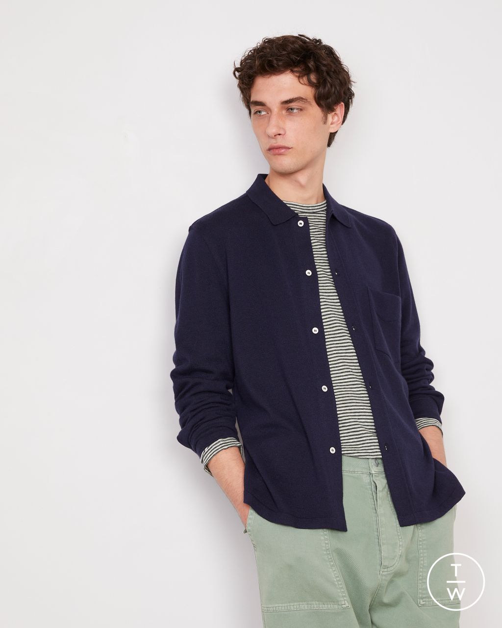 Fashion Week Paris Pre-Fall 2026 look 5 de la collection Officine Générale menswear