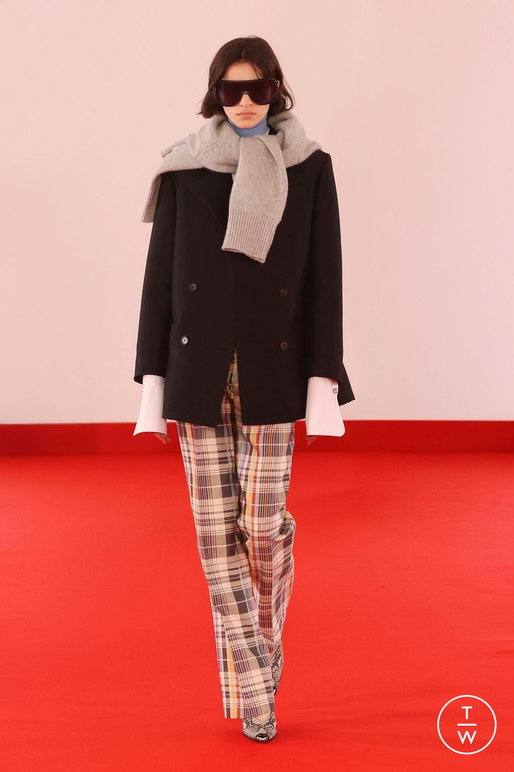 Fashion Week New York Spring/Summer 2026 look 5 de la collection Brandon Maxwell womenswear