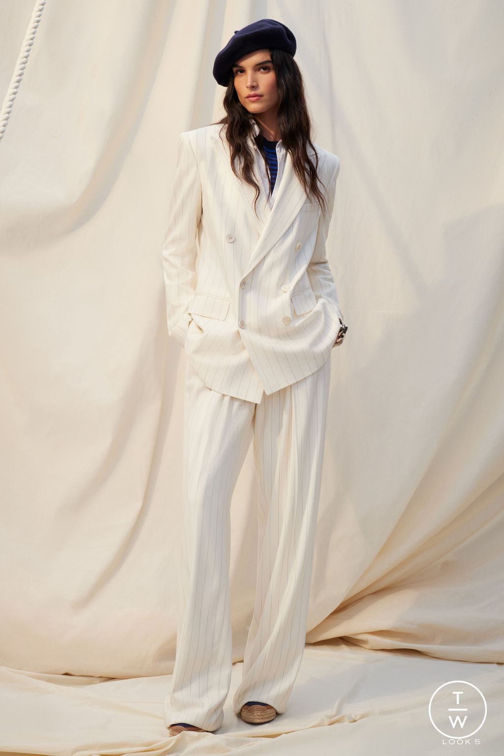 Fashion Week New York Resort 2026 look 5 from the Ralph Lauren collection womenswear