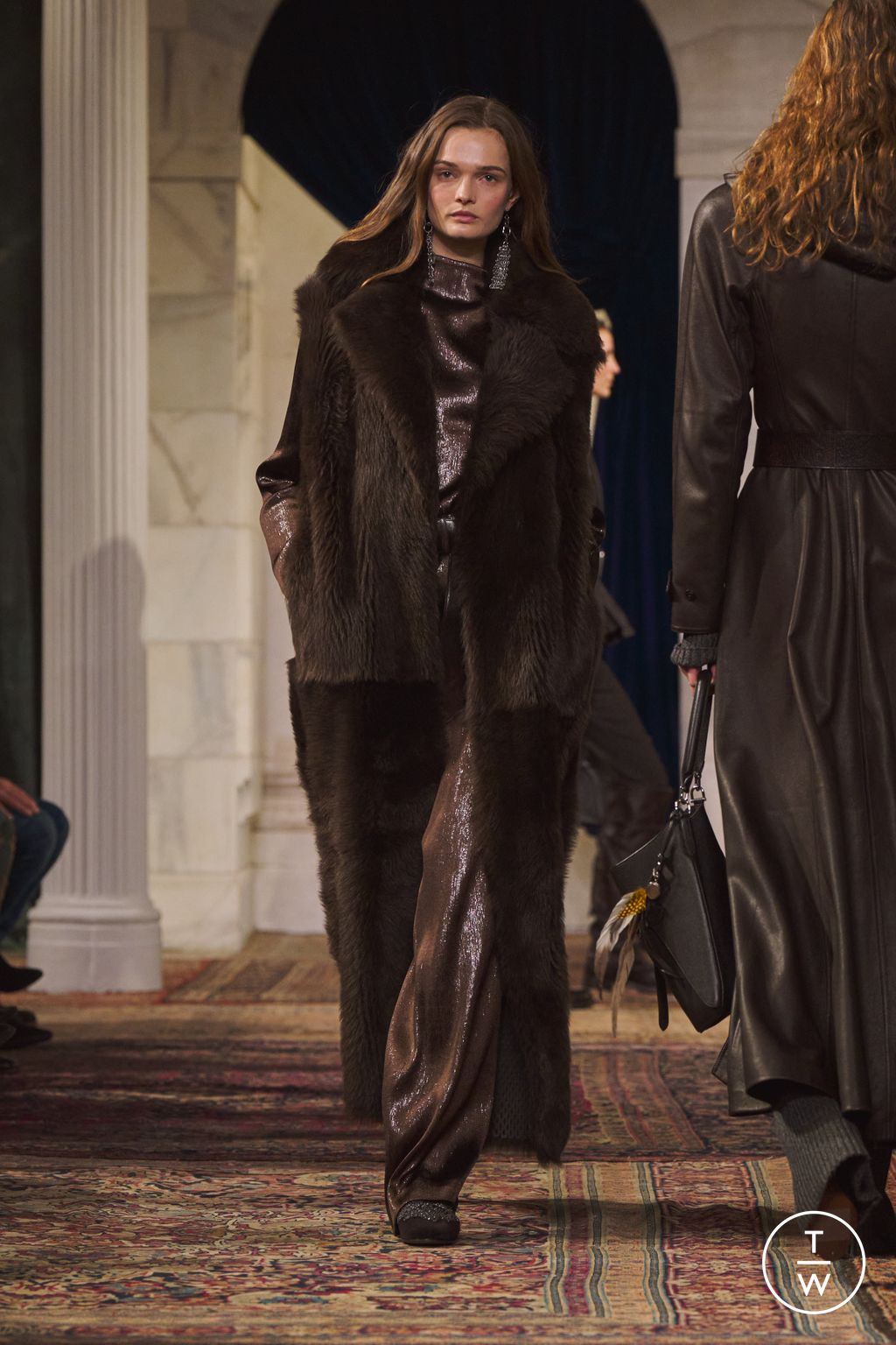 Fashion Week New York Fall/Winter 2026 look 50 from the Ralph Lauren collection womenswear