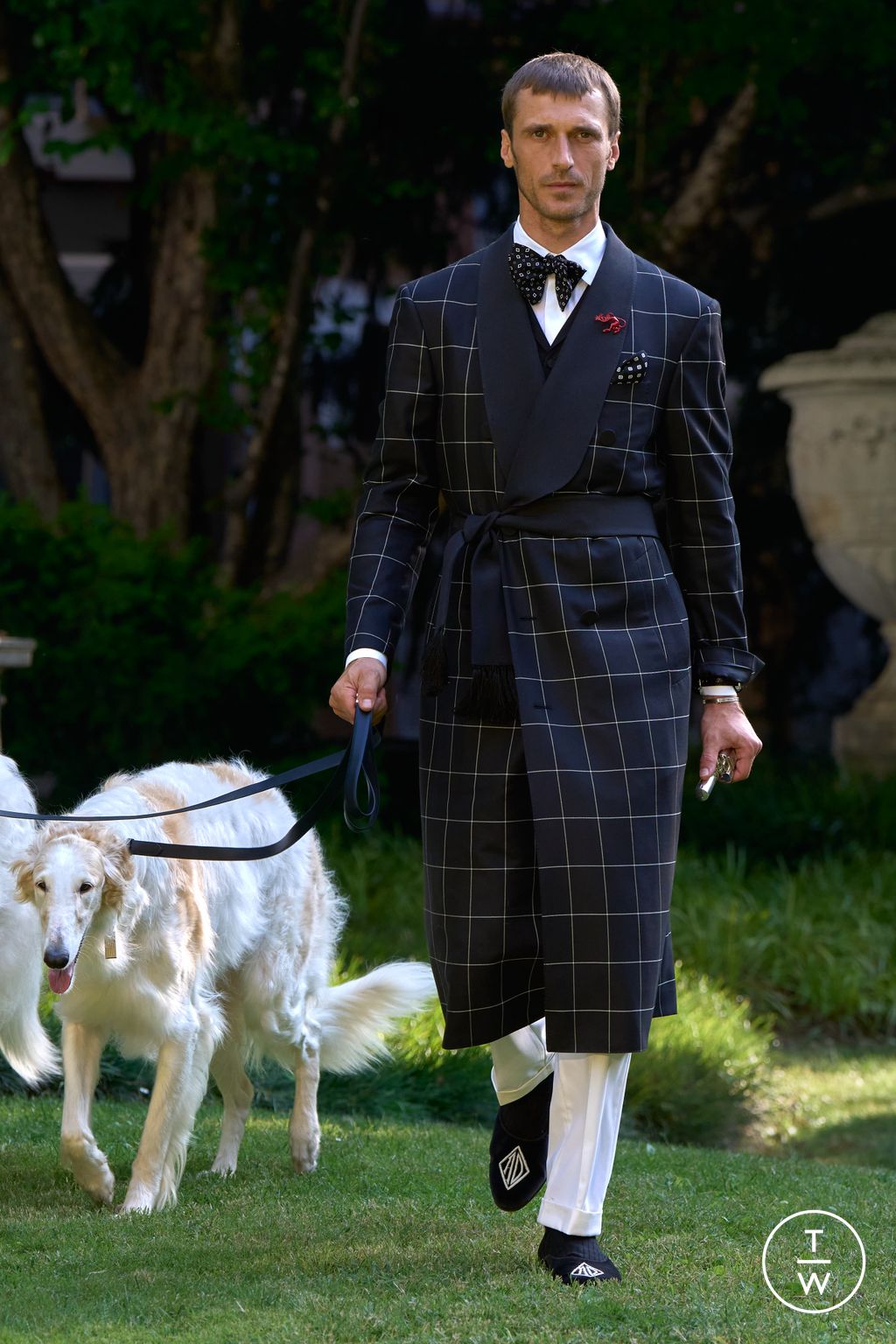 Fashion Week Milan Spring/Summer 2026 look 50 from the Dunhill collection menswear