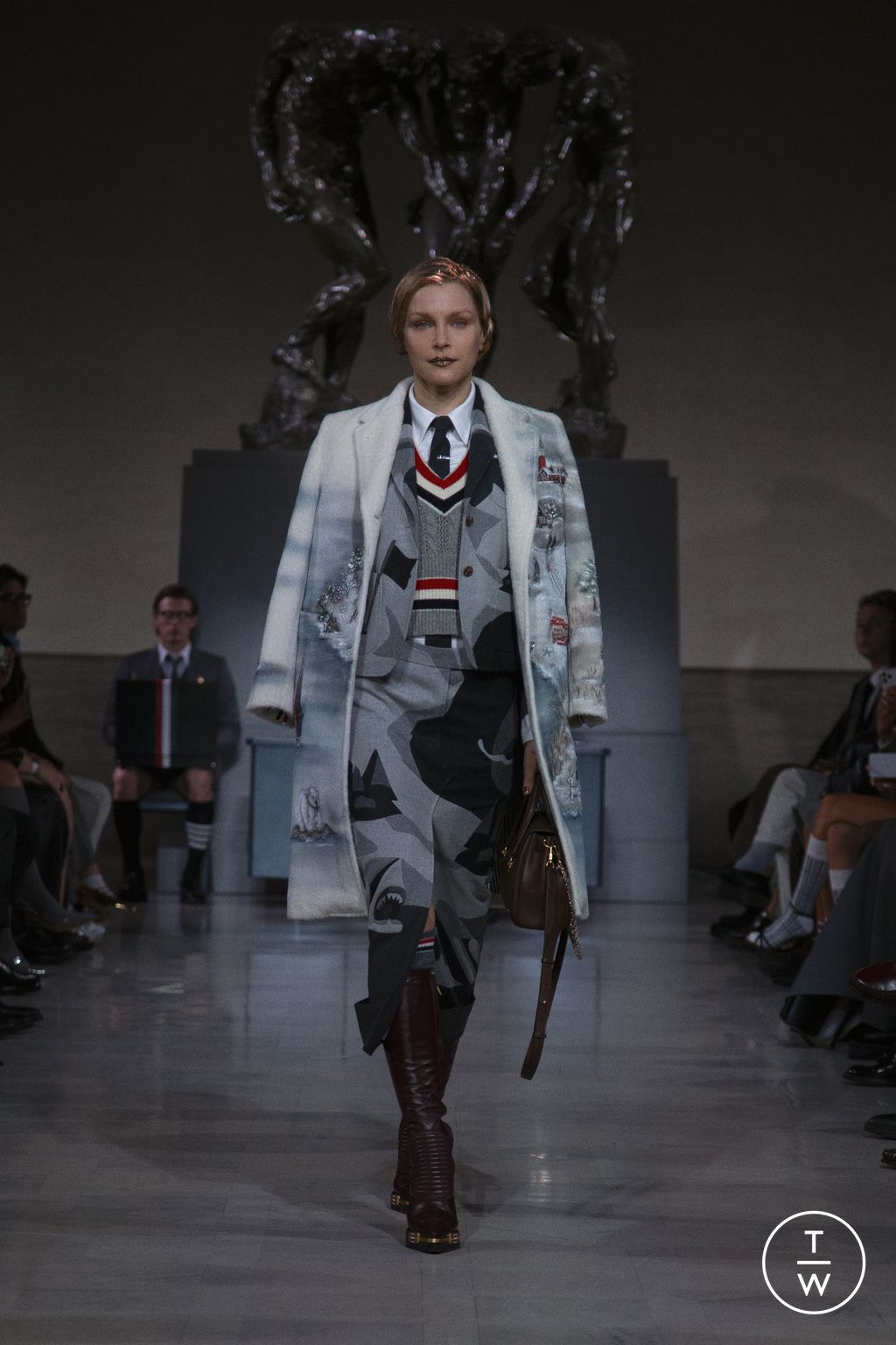 Fashion Week New York Fall/Winter 2026 look 50 de la collection Thom Browne womenswear