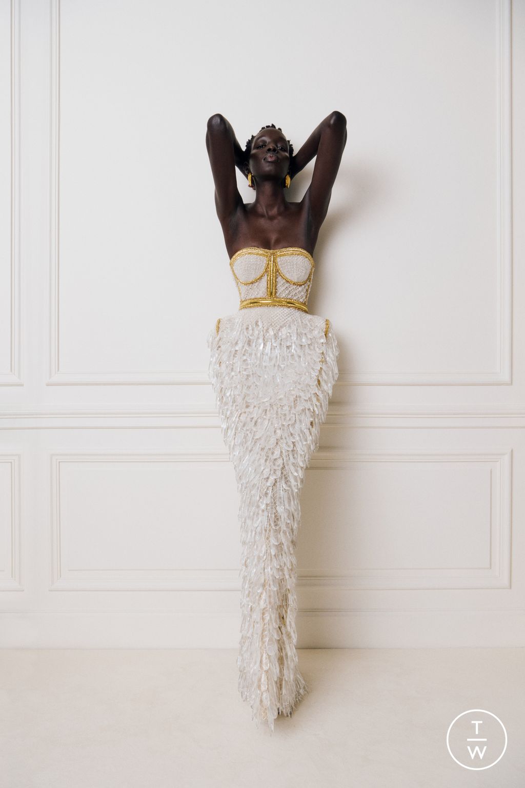 Fashion Week Paris Pre-Fall 2025 look 47 de la collection Balmain womenswear