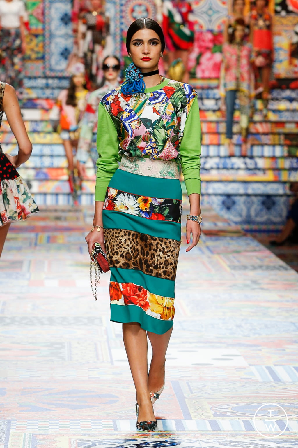 Fashion Week Milan Spring/Summer 2021 look 54 from the Dolce & Gabbana collection womenswear