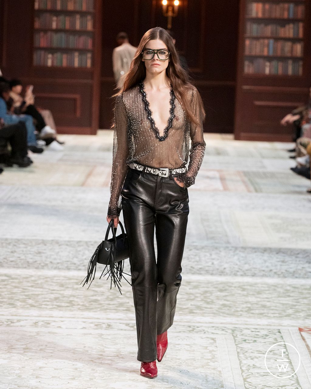 Fashion Week Paris Fall/Winter 2026 look 56 from the Amiri collection menswear