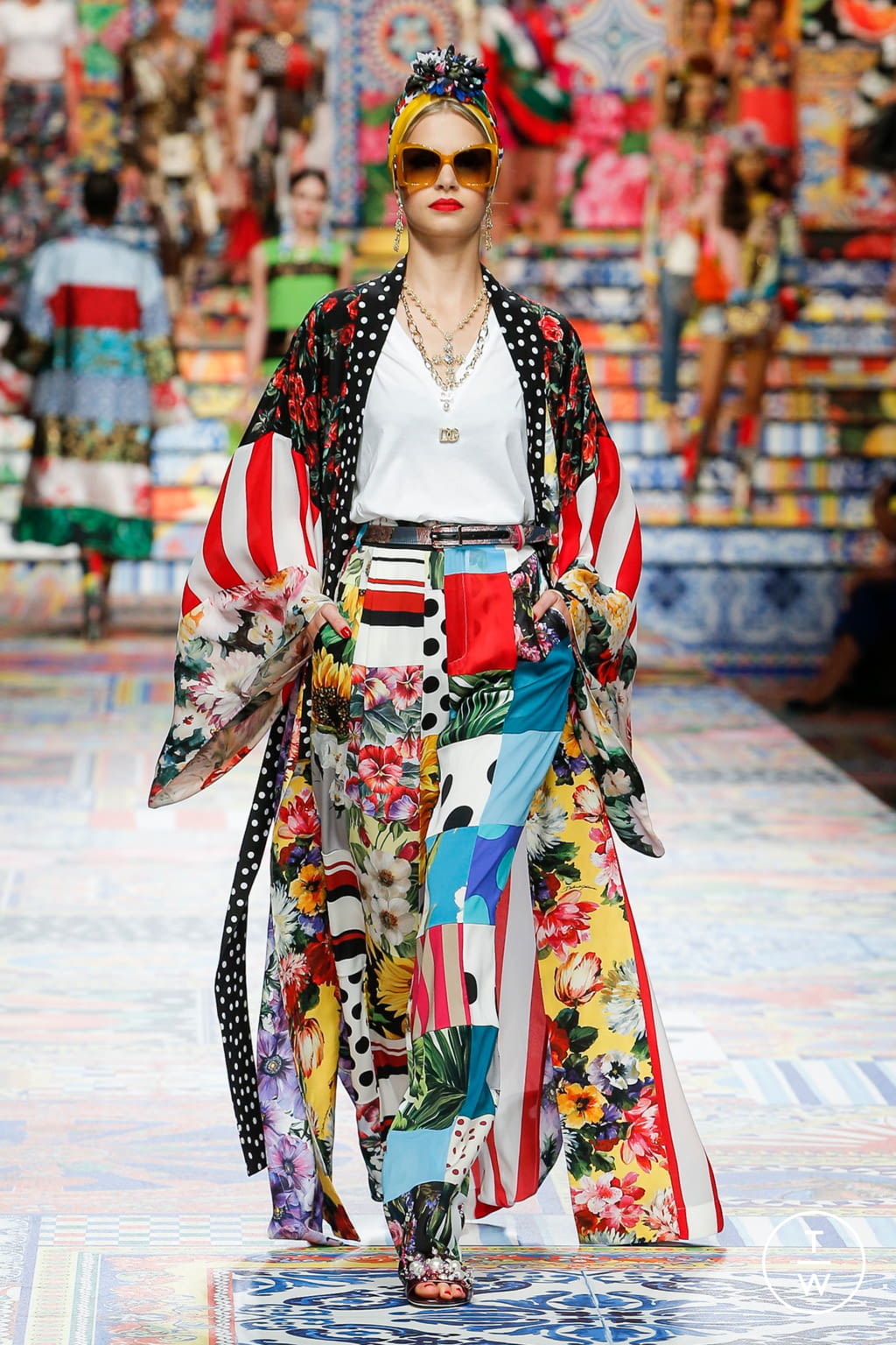 Fashion Week Milan Spring/Summer 2021 look 58 from the Dolce & Gabbana collection 女装
