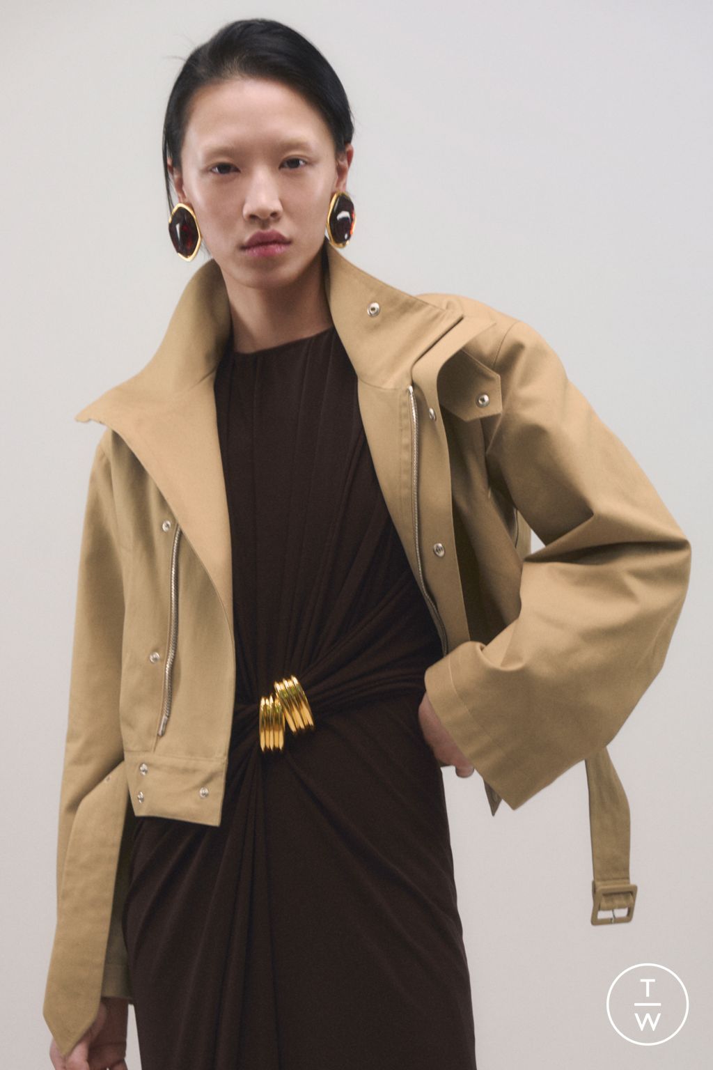 Fashion Week New York Pre-Fall 2025 look 6 from the Brandon Maxwell collection womenswear